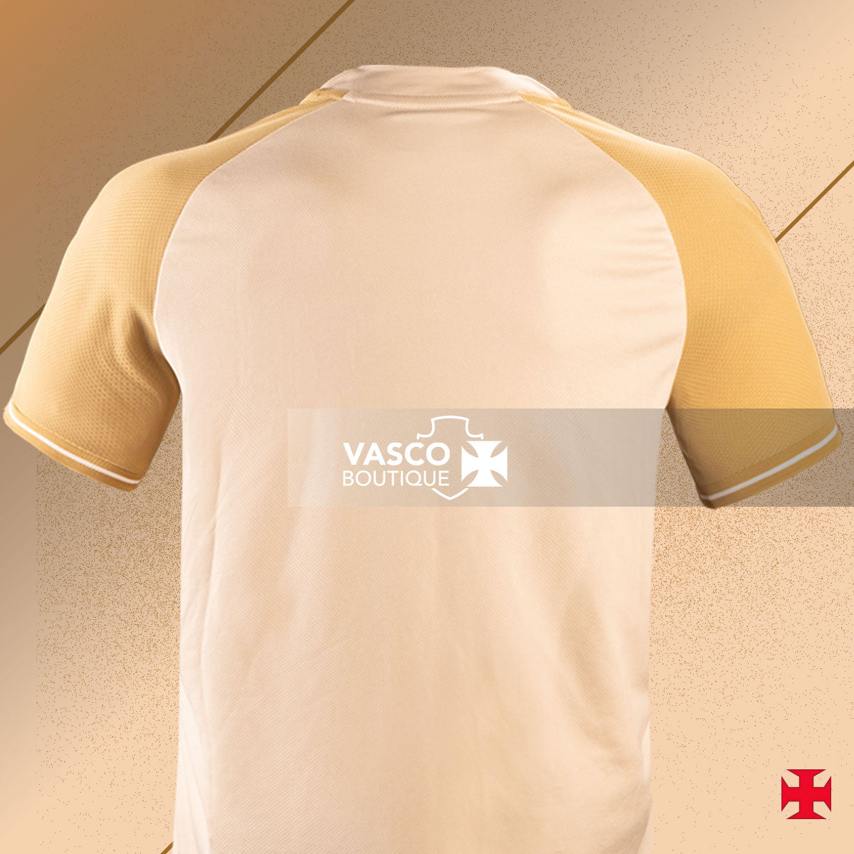 Blusa Vasco 3 2024 - 100 anos Resposta Histórica Kappa Feminina Bege