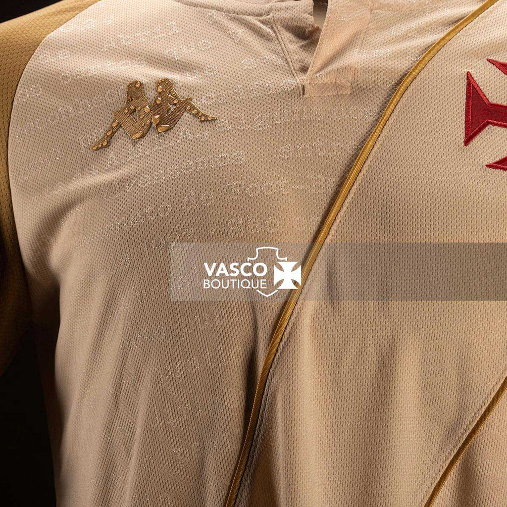 Blusa Vasco 3 2024 - 100 anos Resposta Histórica Kappa Feminina Bege
