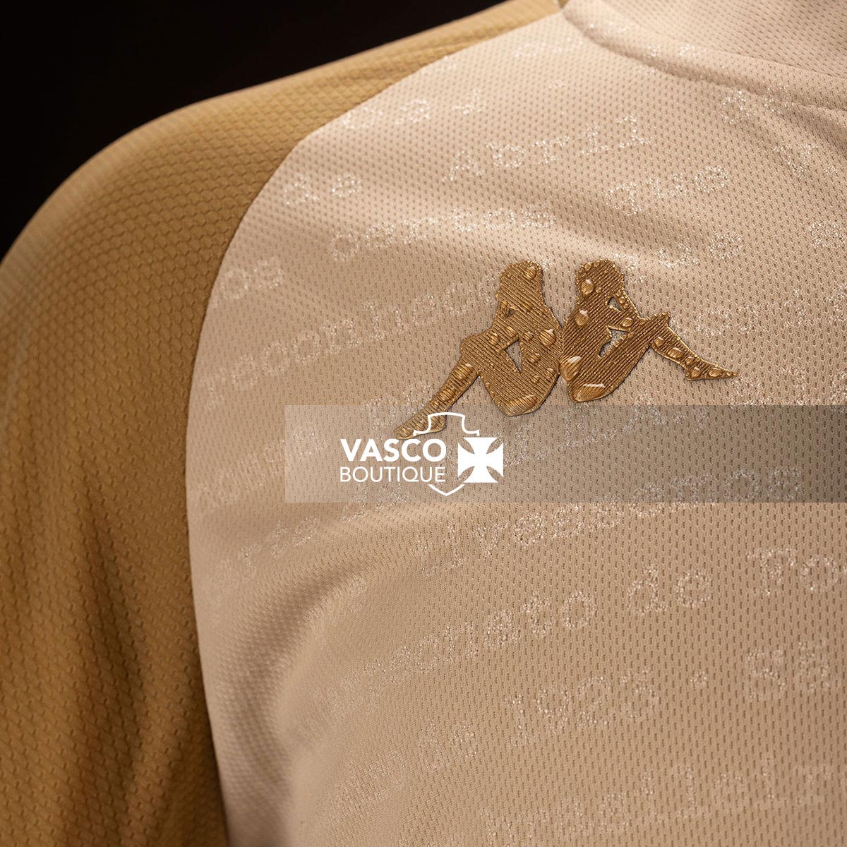 Blusa Vasco 3 2024 - 100 anos Resposta Histórica Kappa Feminina Bege