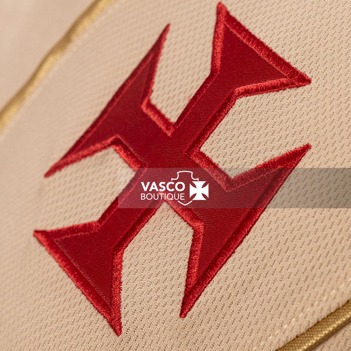 Blusa Vasco 3 2024 - 100 anos Resposta Histórica Kappa Feminina Bege