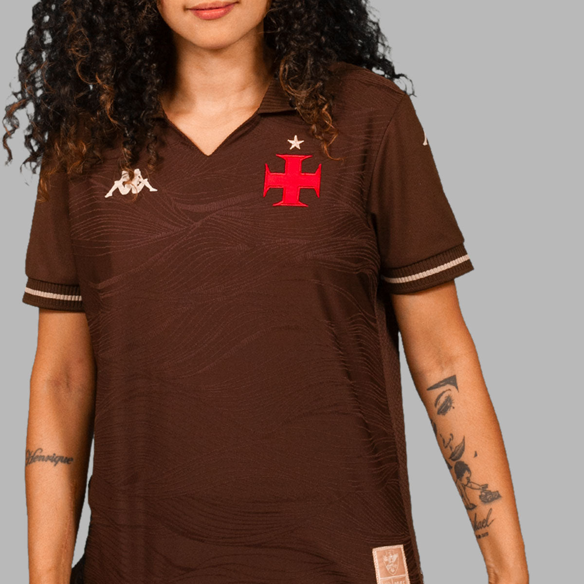 Blusa Vasco 3 2025 - Campeão de Terra e Mar Kappa Feminina