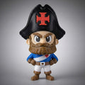 Mini Mascote Vasco Almirante Toy Azul